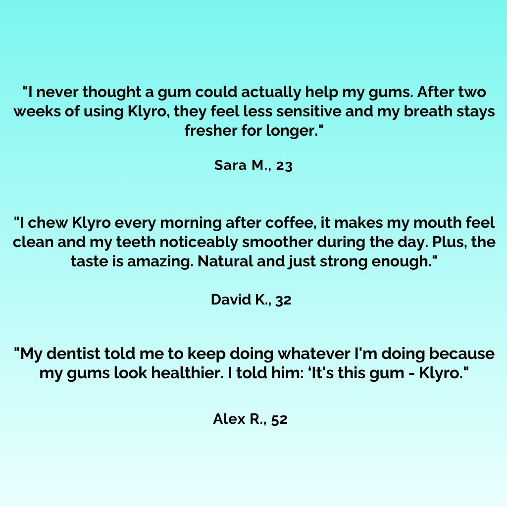 Klyro Remineralizing Gum (Buy 1 Get 1 FREE)